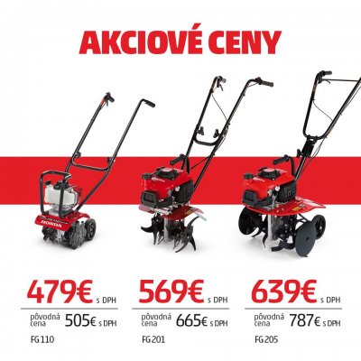 AKCIA na motorové stroje od HONDY